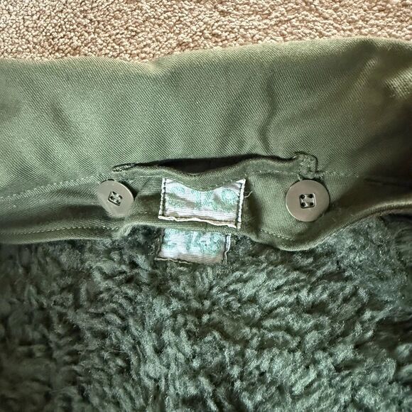 Swedish Military Heavyweight Jacket C148 Paratrooper Fleece Lined Men Large - Picture 3 of 9